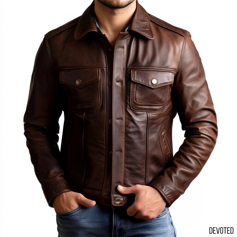Horsa Jacket XS Brown Leather