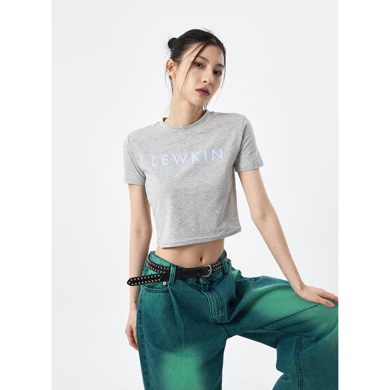 Lewkin Cropped Tee CM307 White S/M
