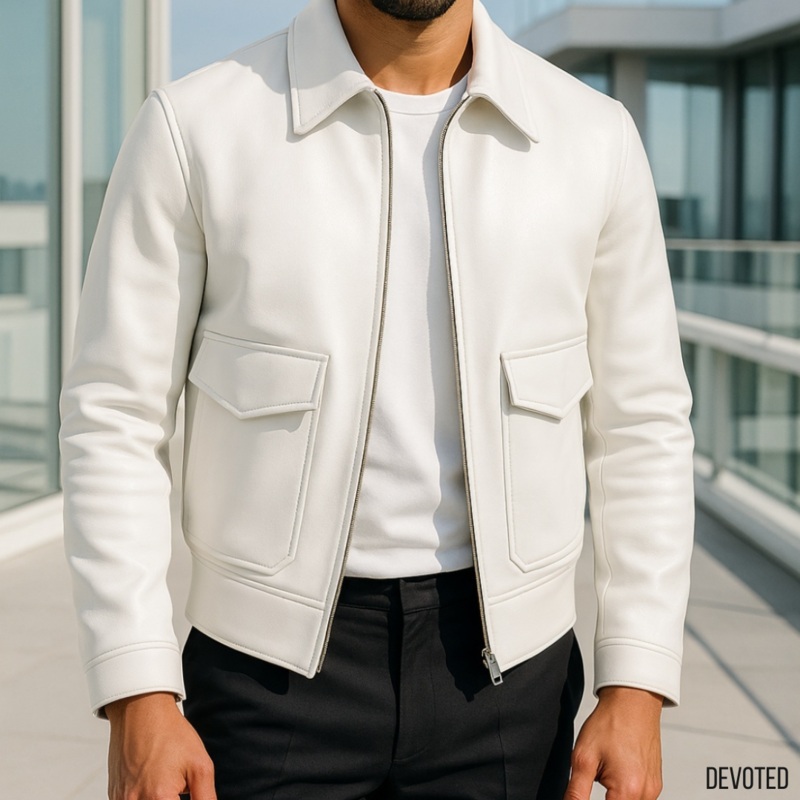 Mystere Jacket XS White Leather