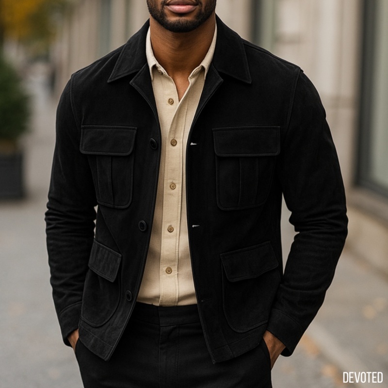 Proctor Jacket XS Black Suede