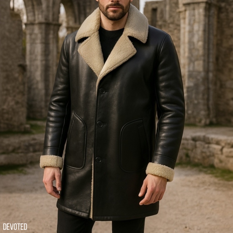 Yak Coat XS Black Leather