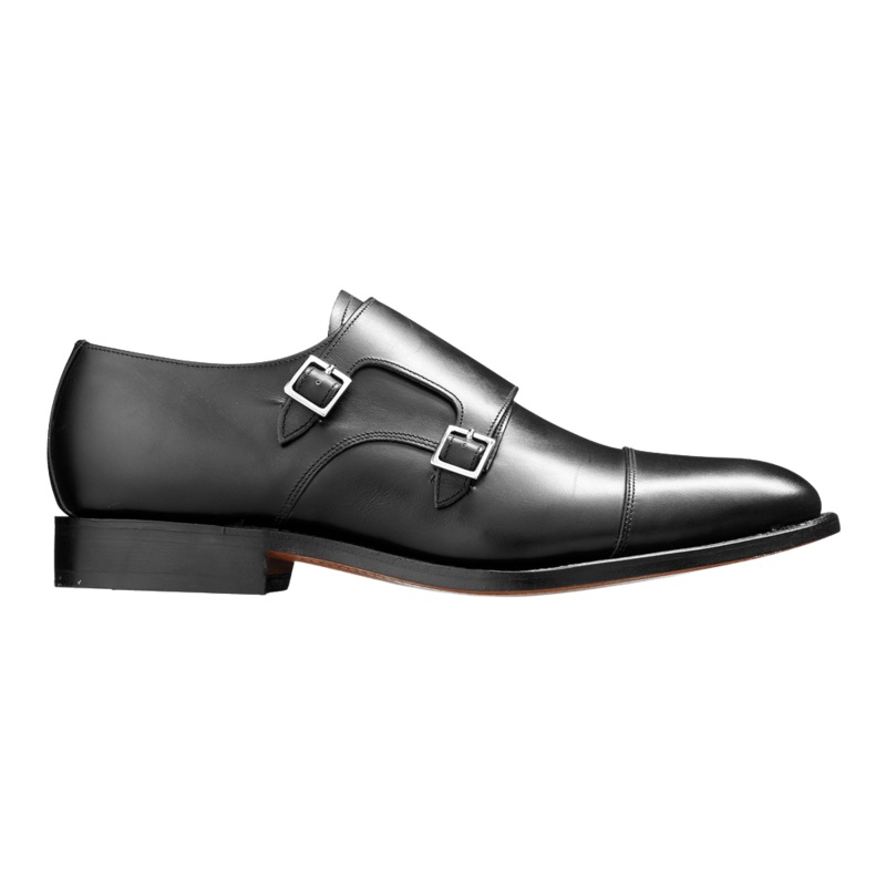 Barker Tunstall Monk Shoes Black 8