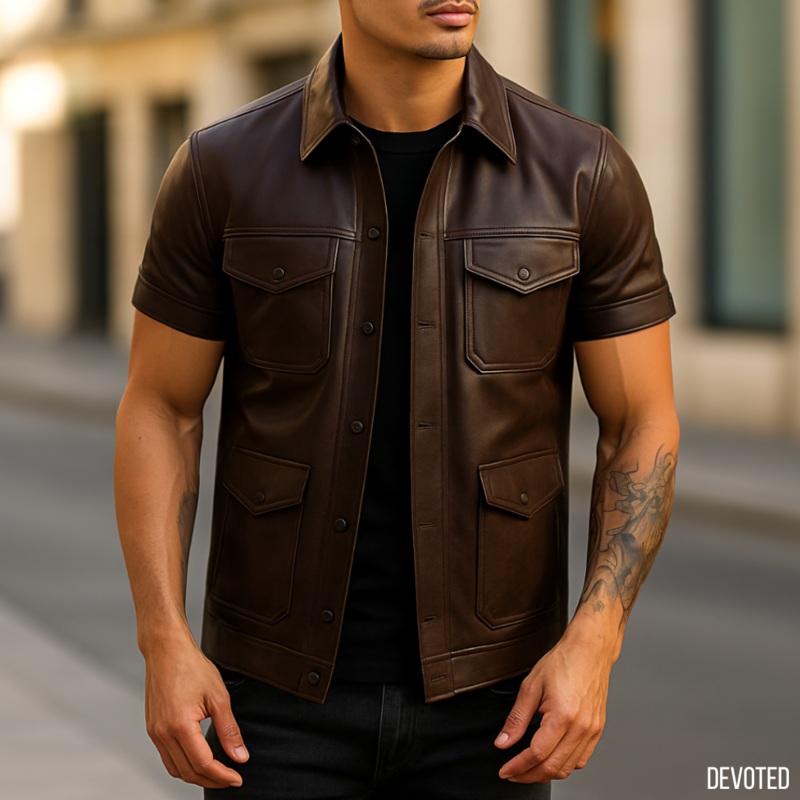 Defender Jacket XS Chocolate Leather