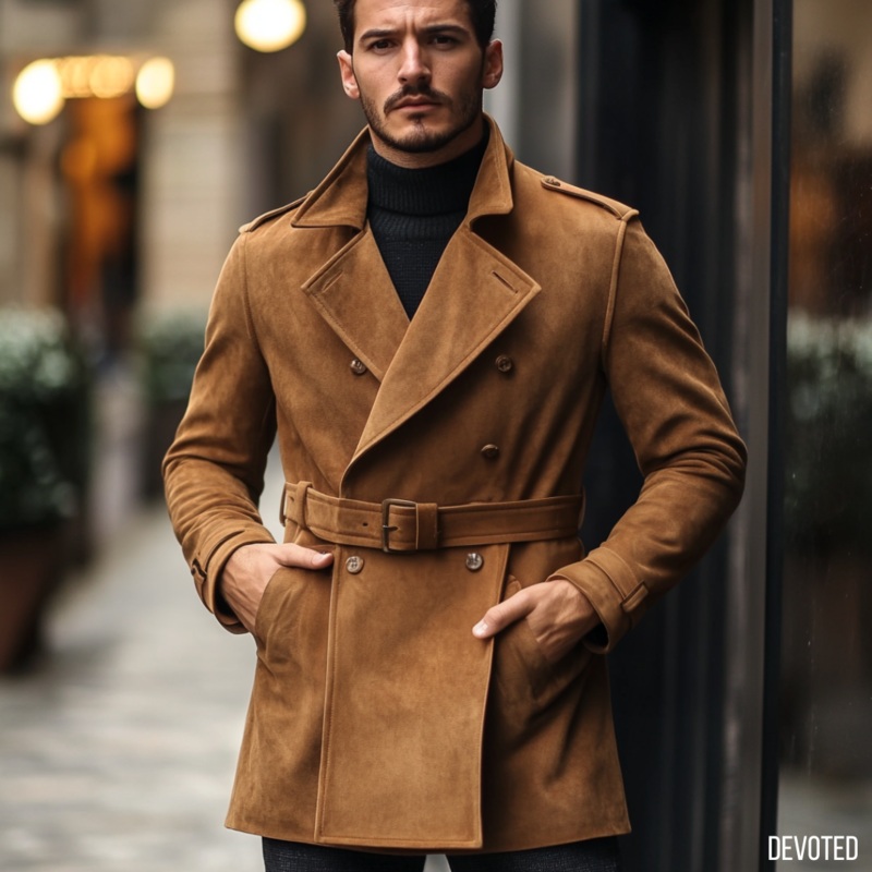 Fireball Coat XS Tan Suede