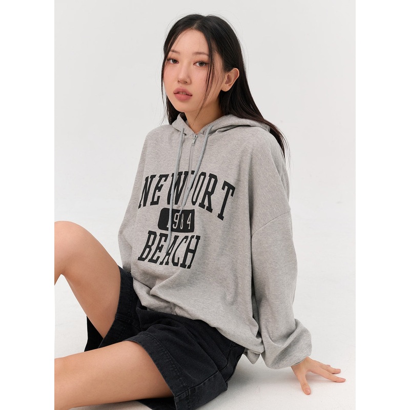 Graphic Hoodie Sweatshirt IN301 Gray M/L