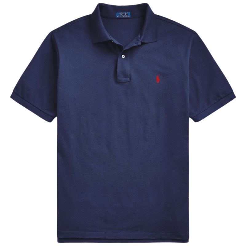 Polo Ralph Lauren Short Sleeve Polo Shirt Navy Blue 2 X-Large