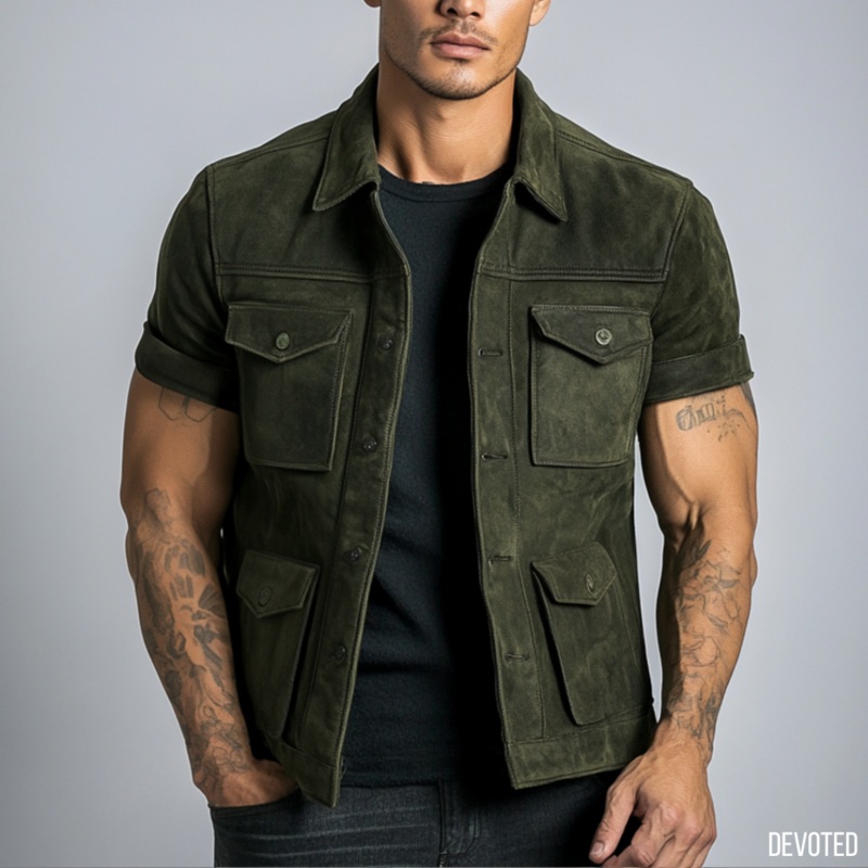 Rhino Jacket XS Green Suede