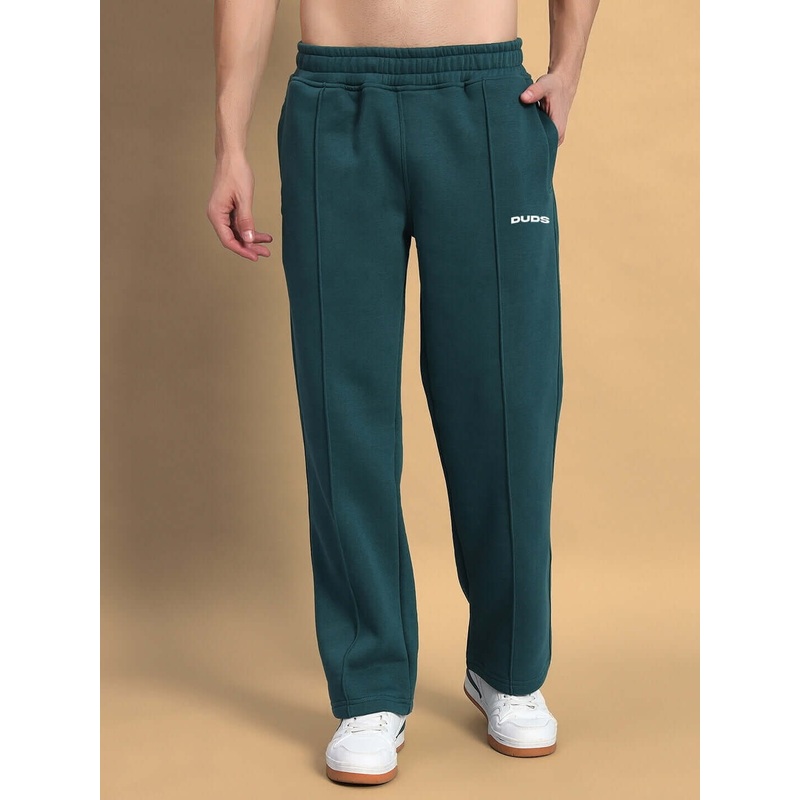 SHAGGY FLEECE JOGGER TEAL GREEN S