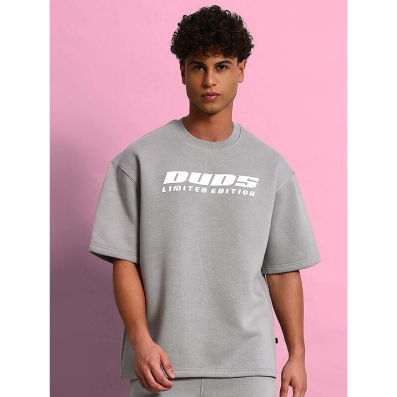 SKODA FLEECE OVERSIZED T-SHIRT GREY S
