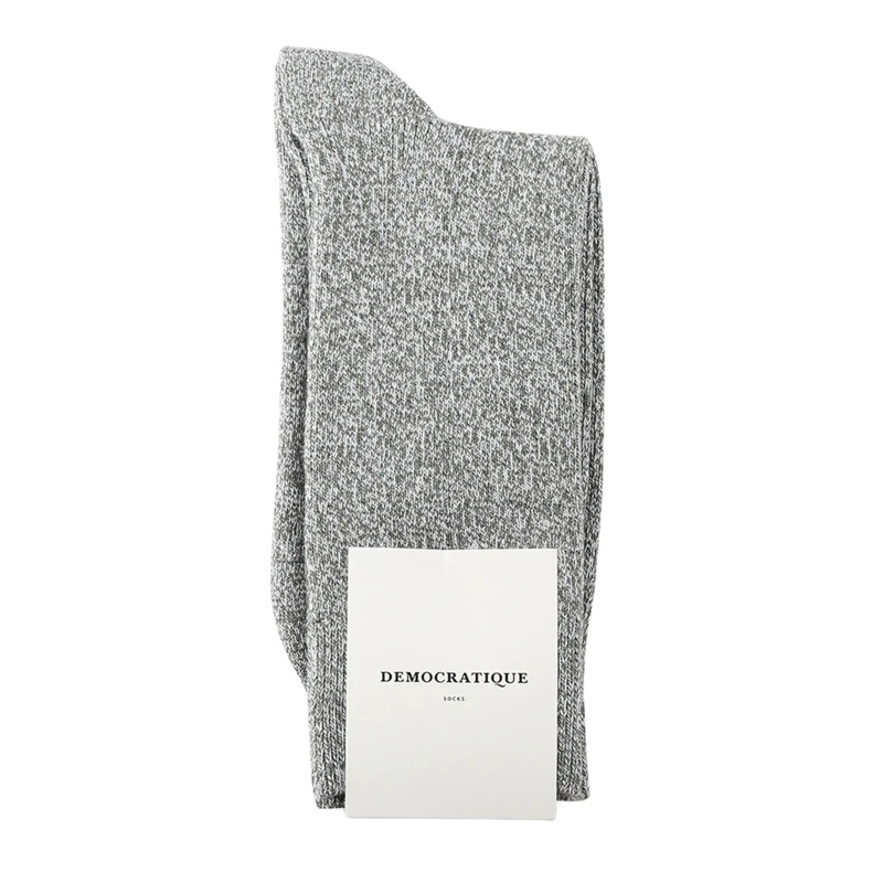 Democratique Ultralight Super Melange Rib Sock Army/Off White 41-46