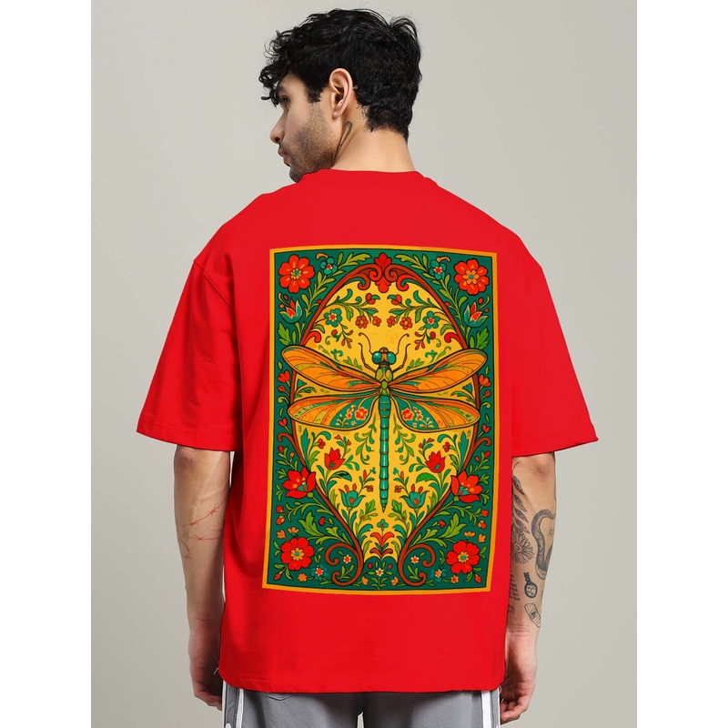 DRAGONFLY OVERSIZED T-SHIRT RED XS