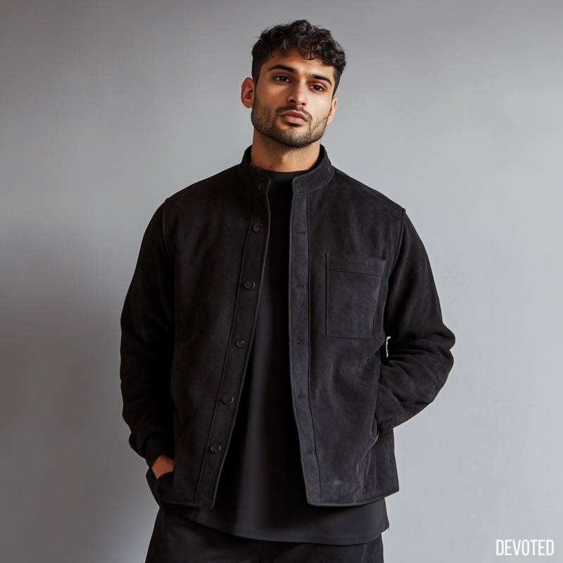 Knight Jacket XS Black Suede