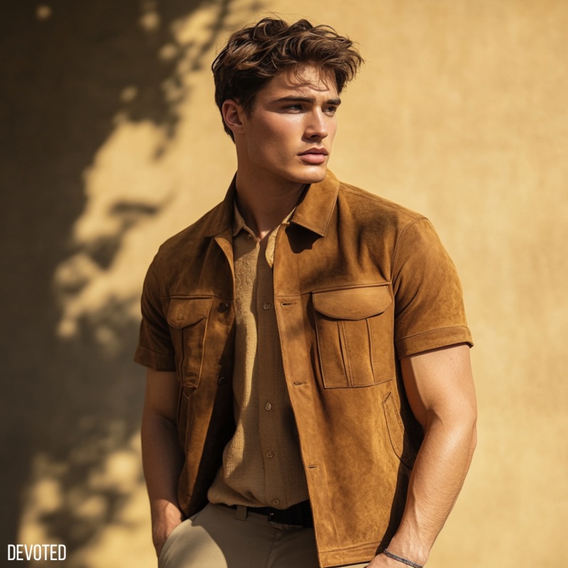 Skypirate Jacket XS Tan Suede