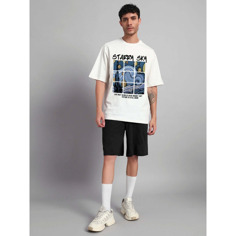 STARRY SKY CO-ORD SET OFF WHITE BLACK XS