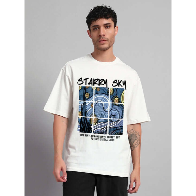 STARRY SKY OVERSIZED T-SHIRT OFF WHITE XS