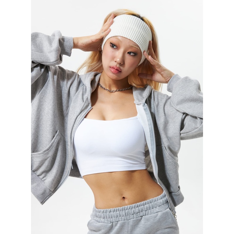 ComfyZ Zip-Up Hoodie IS322 Grey S/M