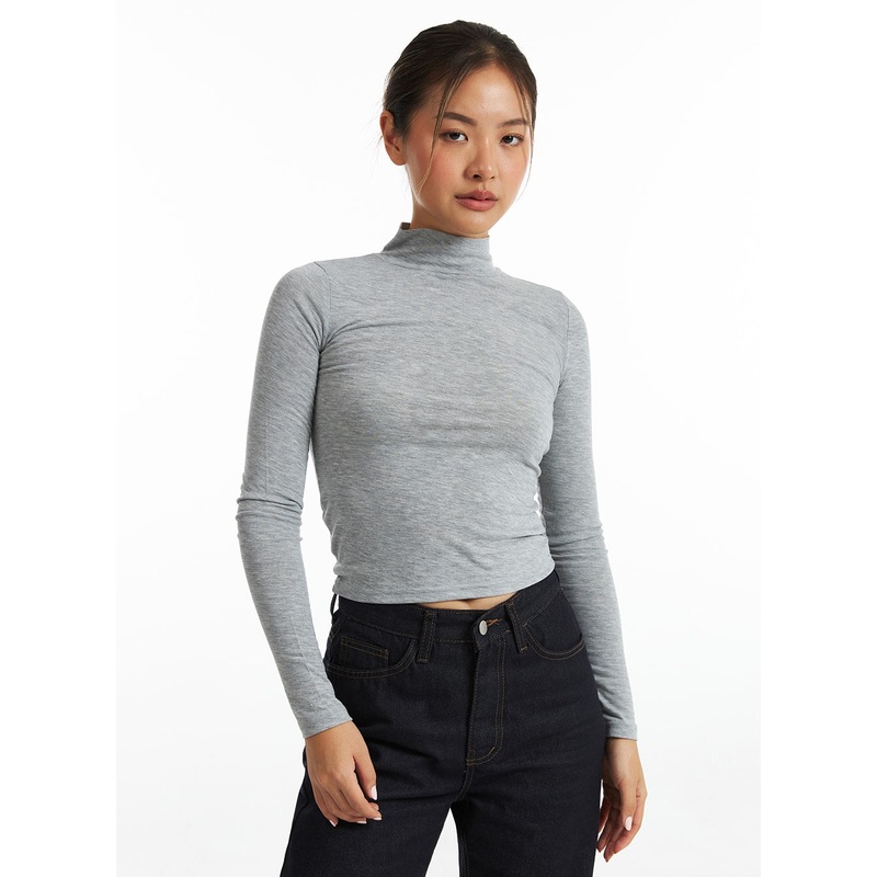 Essential Elevated Turtleneck CO318 Gray S/M