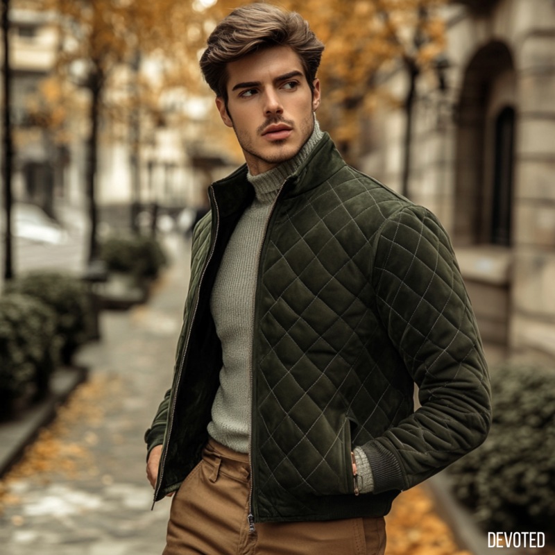 Islander Jacket XS Green Suede