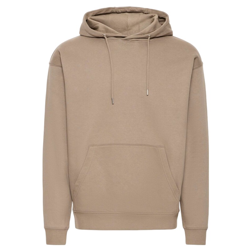 !SOLID Plain Hoodie Bungee Cord Green Small