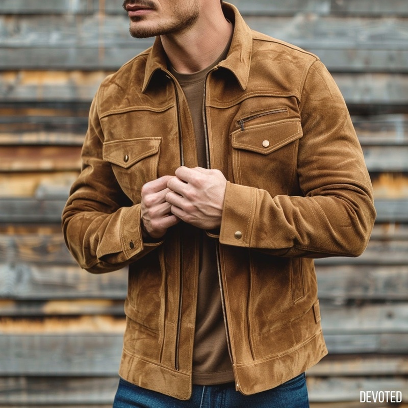 Atlas Jacket XS Tan Suede