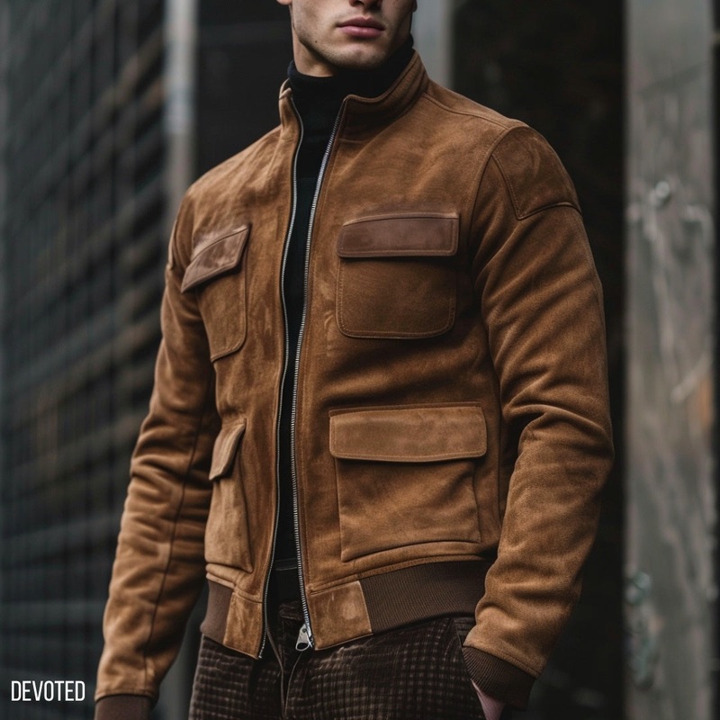 Delta Jacket XS Tan Suede