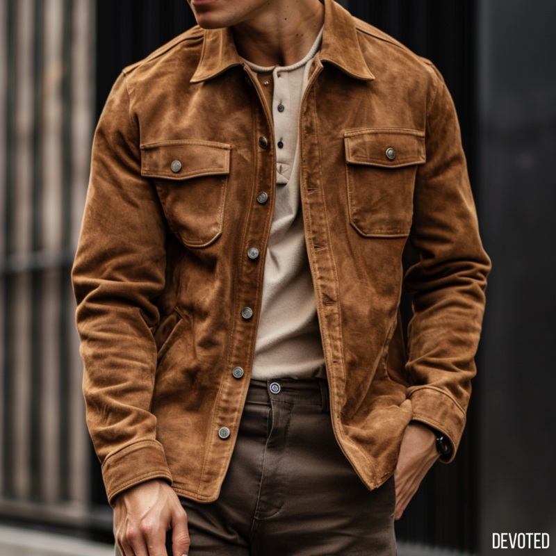 Eagle Jacket XS Tan Suede