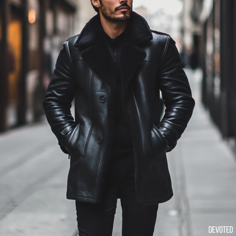 Goliath Coat XS Black Leather