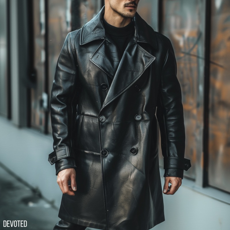 Hagrid Long Coat XS Black Leather