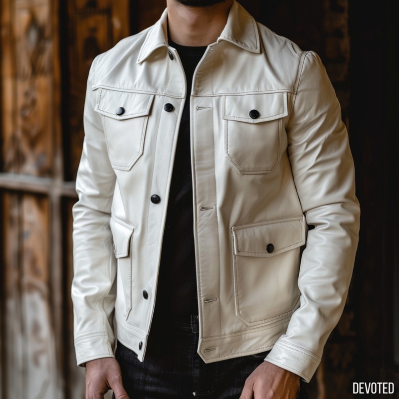 Javelin Jacket XS White Leather