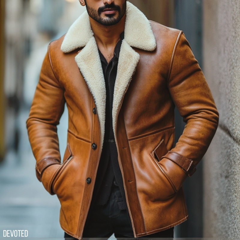 Longhorn Coat XS Tan Leather