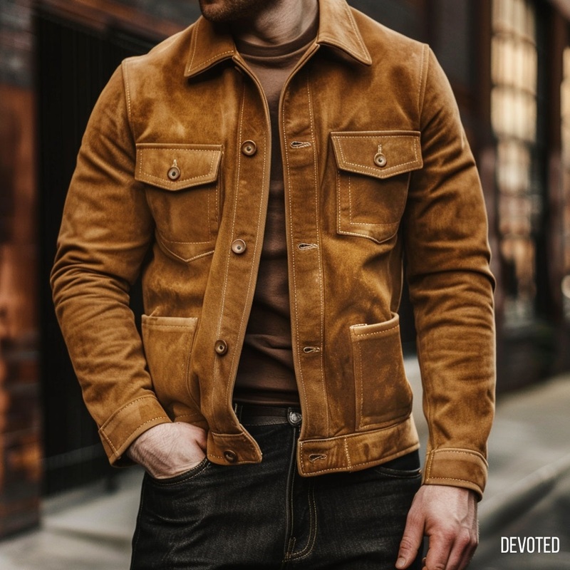 Venom Jacket XS Tan Suede