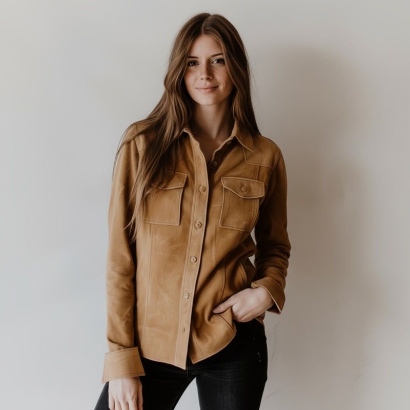 Daisy Jacket XXS Tan Suede