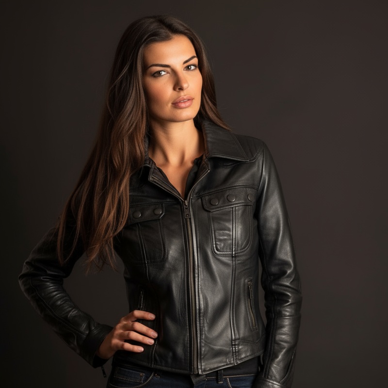 Mila Jacket XXS Black Leather