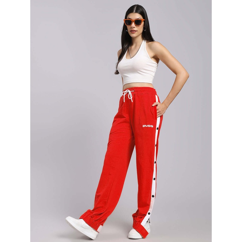 WOMENS MILLER RELAXED FIT JOGGERS RED XS