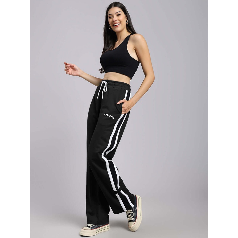 WOMENS ROSSTON FLAT-OUT RELAXED FIT JOGGERS BLACK XS
