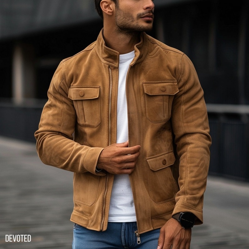 Blackburn Jacket XS Tan Suede