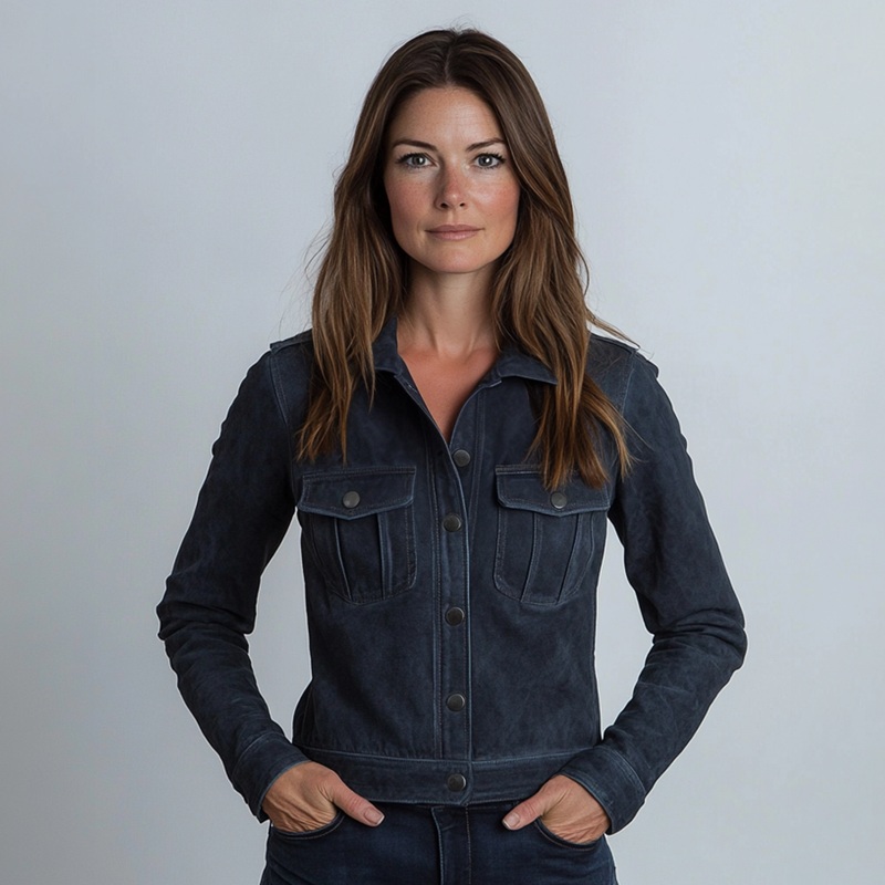 Clover Jacket XXS Blue Suede