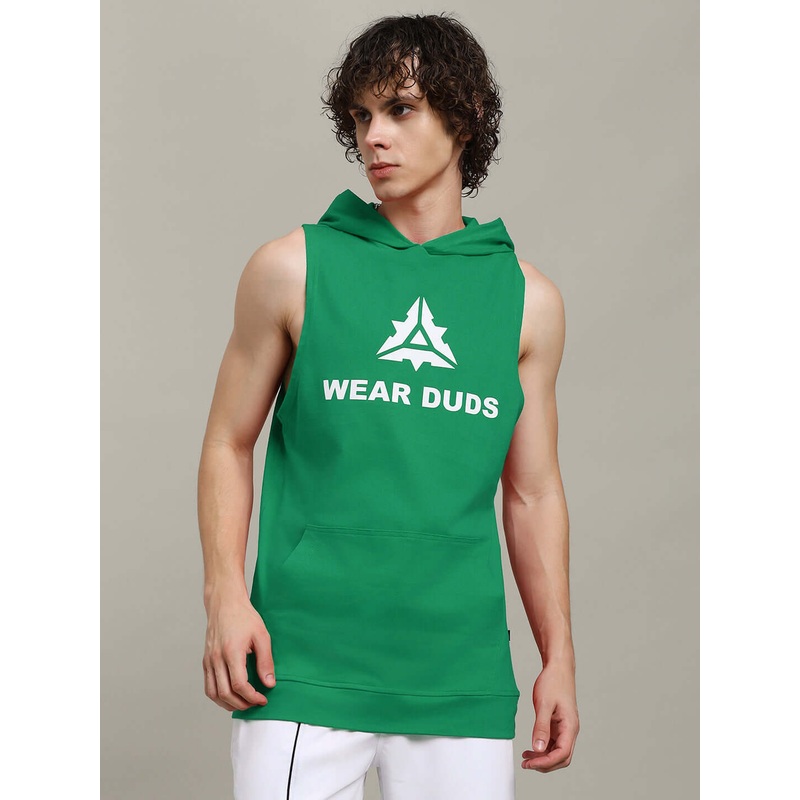 CYBRAN GYM HOODED T-SHIRT GREEN XS