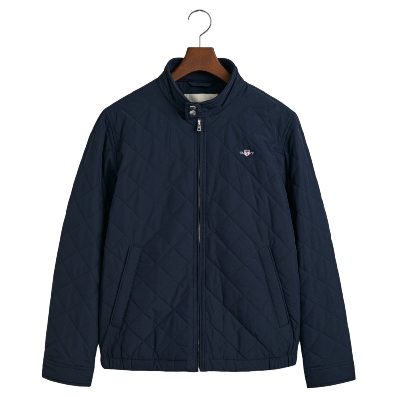 GANT Quilted Windcheater Evening Blue Medium