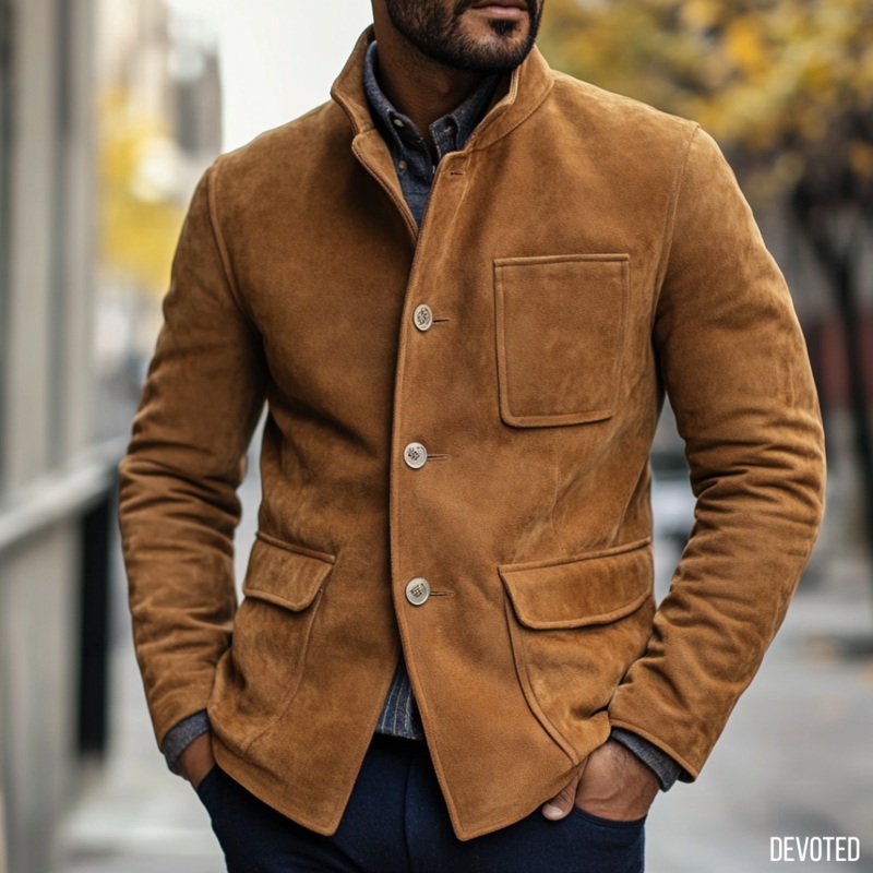 Perth Jacket XS Tan Suede