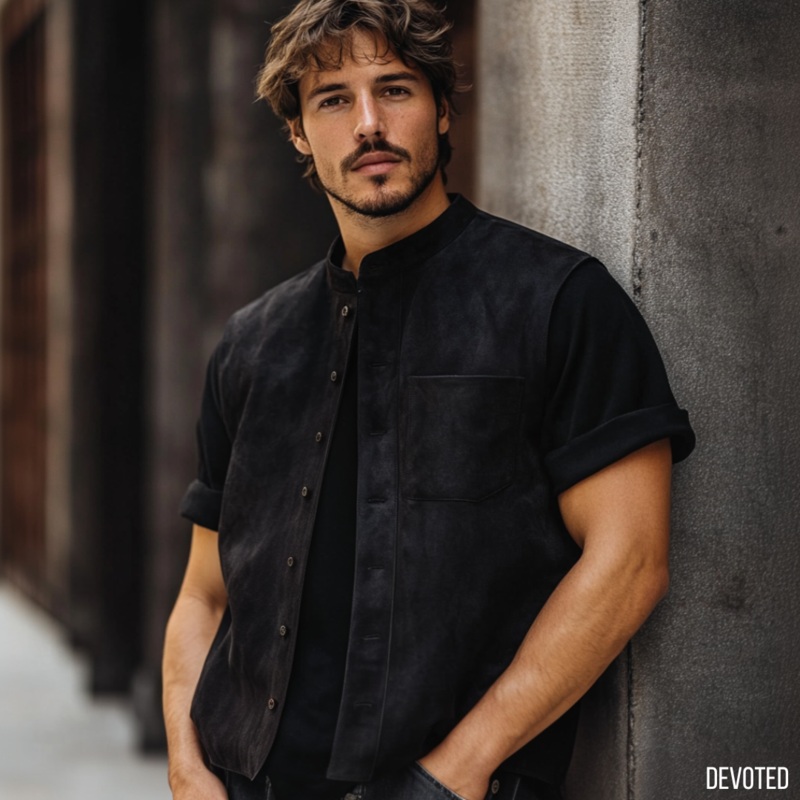 Seafang Jacket XS Black Suede