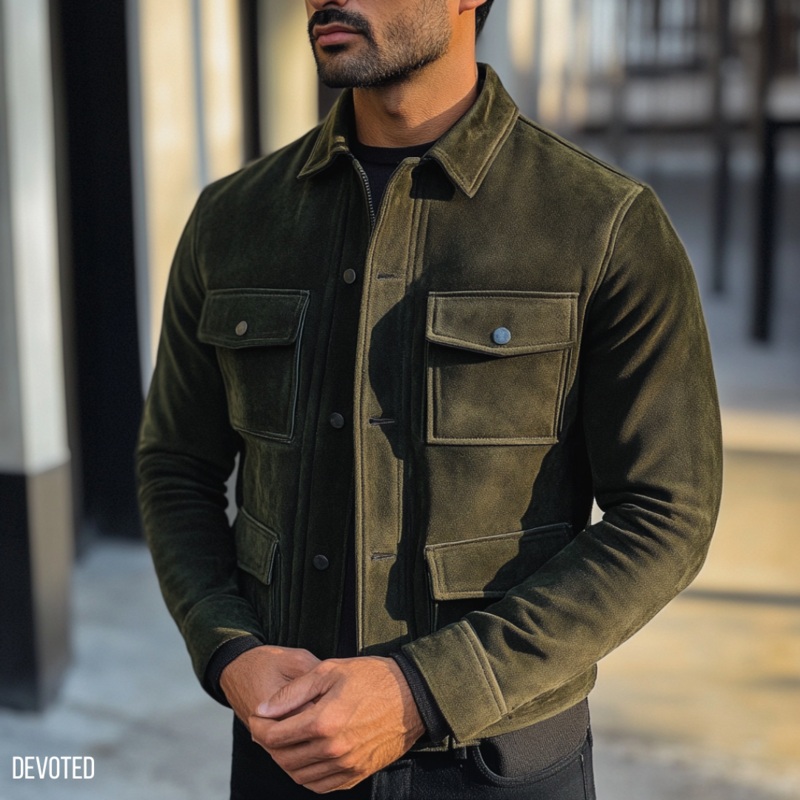 Snapper Jacket XS Green Suede