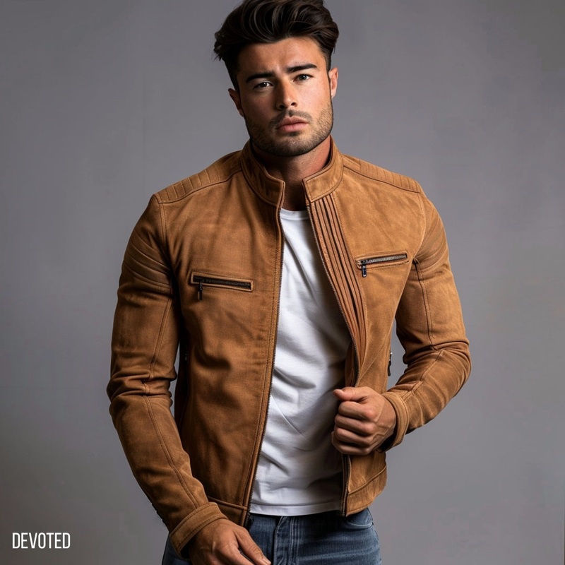 Strikemaster Jacket XS Tan Suede