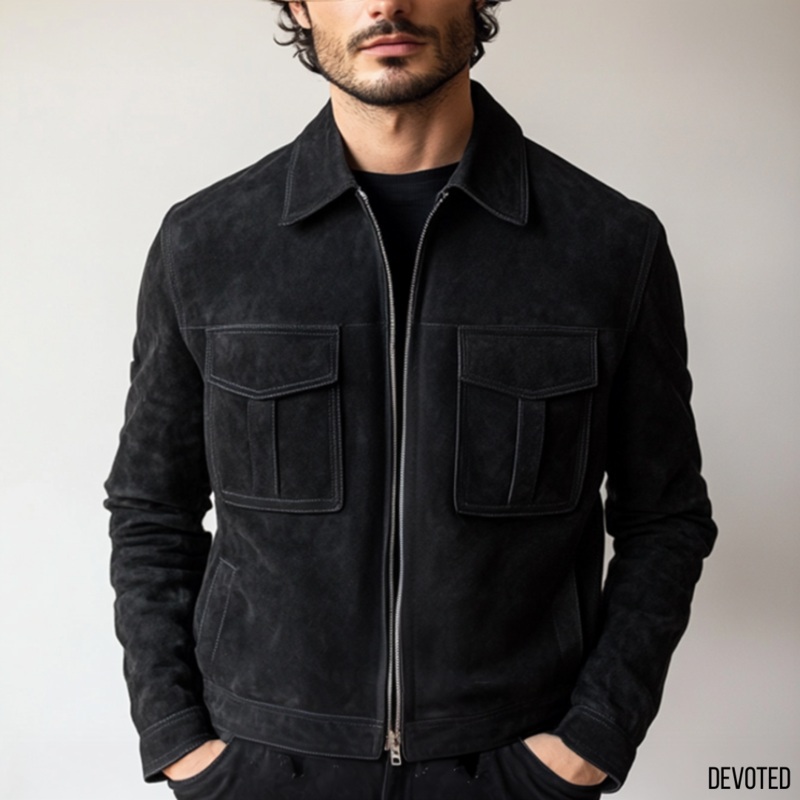 Whirlwind Jacket XS Black Suede