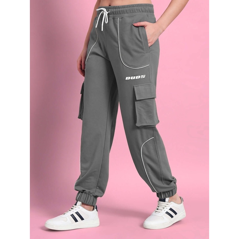 WOMENS DEVENO RELAXED-FIT JOGGERS GREY XS