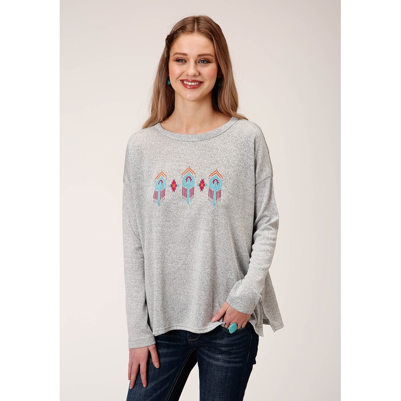 Womens Long Sleeve Knit Sweater Knit Long Sleeve   Top XS