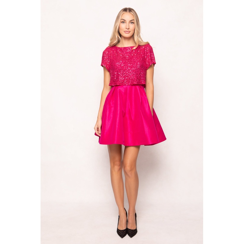 Alexis Dress in Fuchsia XXS
