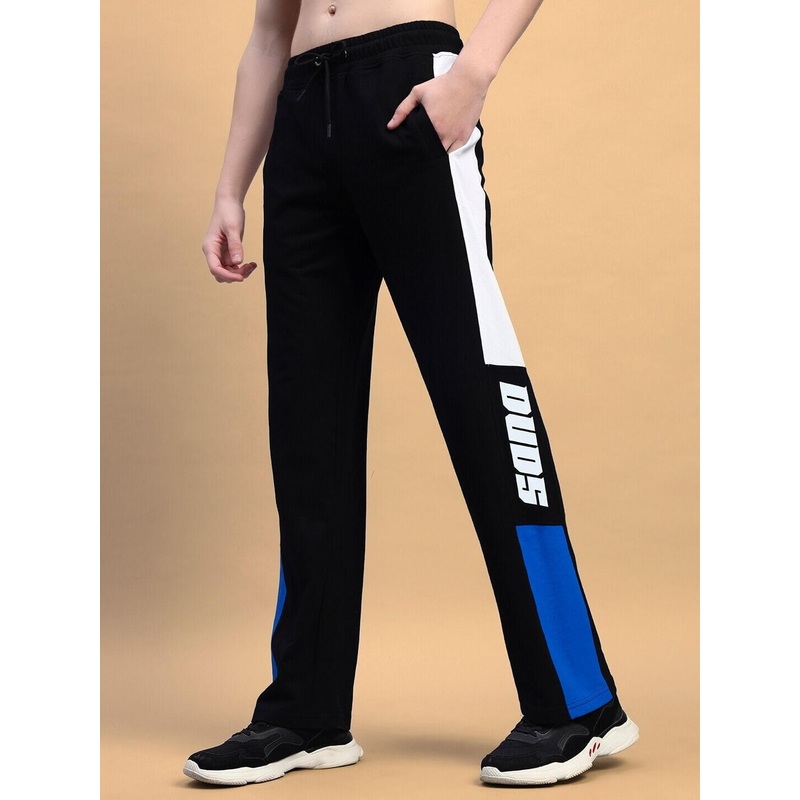 BELGIANS RELAXED-FIT JOGGERS BLACK BLUE XS