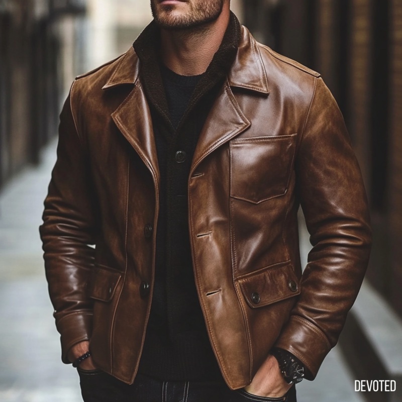 Convair Jacket XS Brown Leather