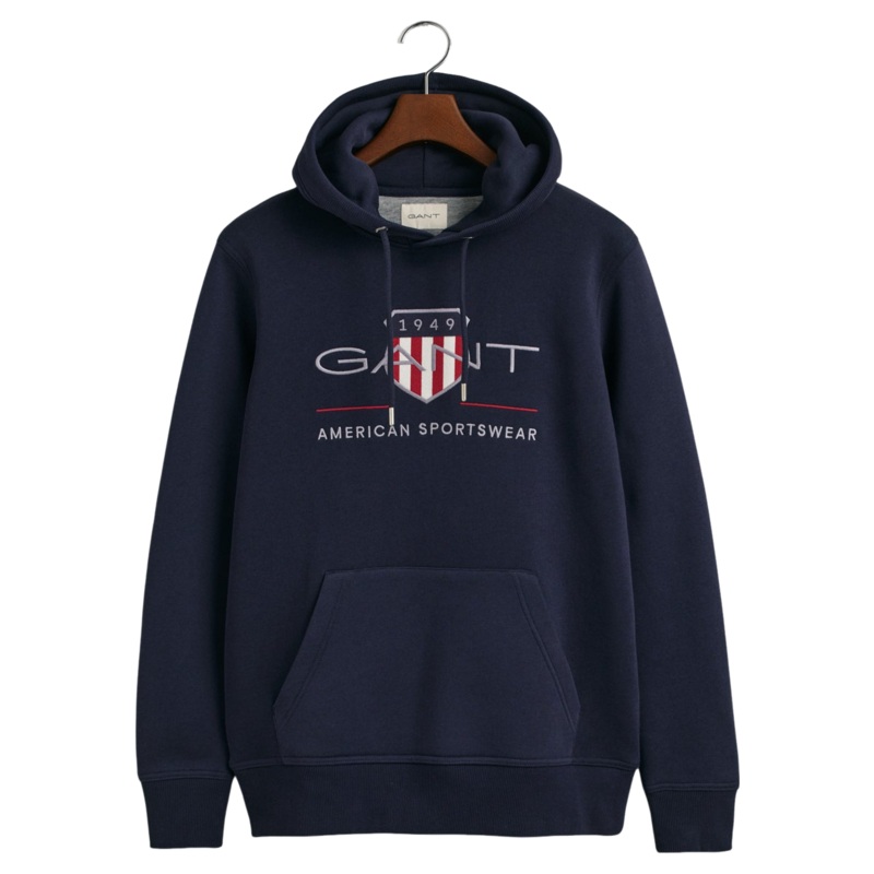 GANT Archive Shield Hoodie Evening Blue Medium